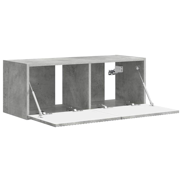 TV vægskab Beton 78,5 x 31 x 29,5 cm Konstrueret træ
