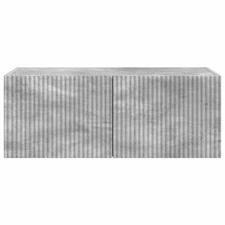 TV vægskab Beton 78,5 x 31 x 29,5 cm Konstrueret træ