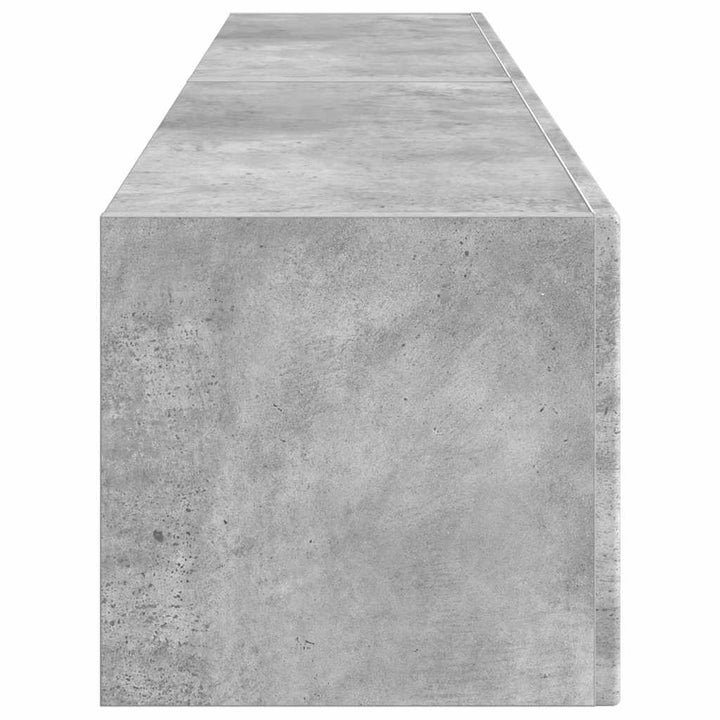 TV vægskab 2 pcs Beton 78,5 x 31 x 29,5 cm Konstrueret træ