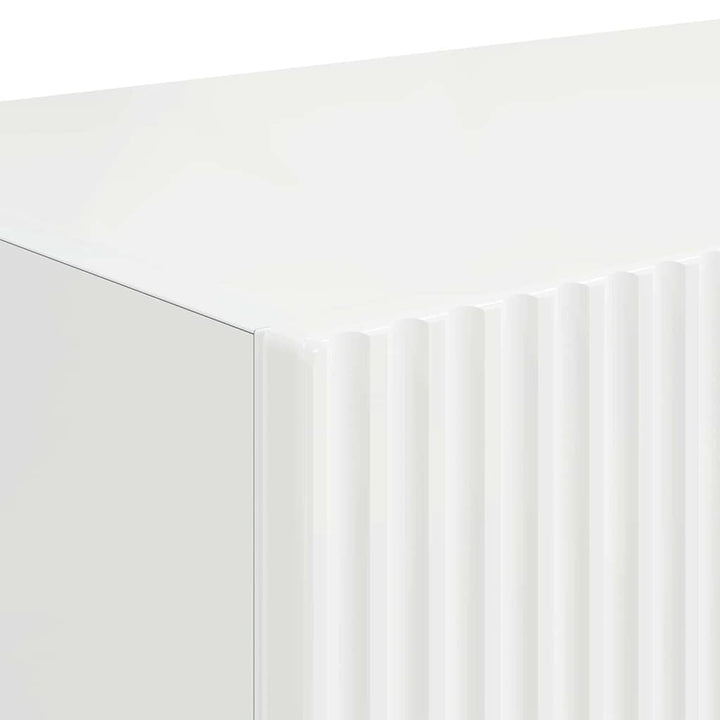 TV vægskab Gloss Hvid 78,5 x 31 x 29,5 cm Konstrueret træ