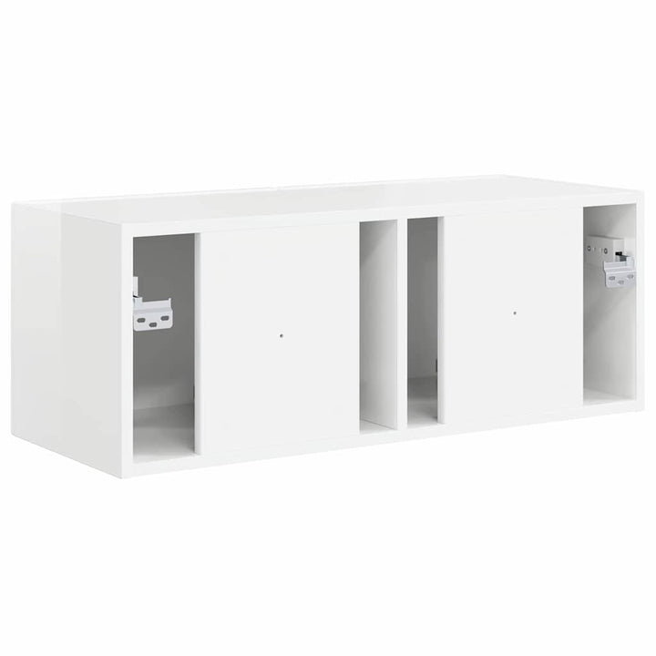 TV vægskab Gloss Hvid 78,5 x 31 x 29,5 cm Konstrueret træ