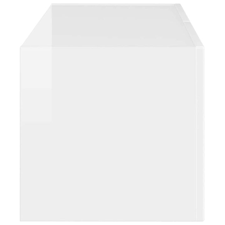 TV vægskab Gloss Hvid 78,5 x 31 x 29,5 cm Konstrueret træ