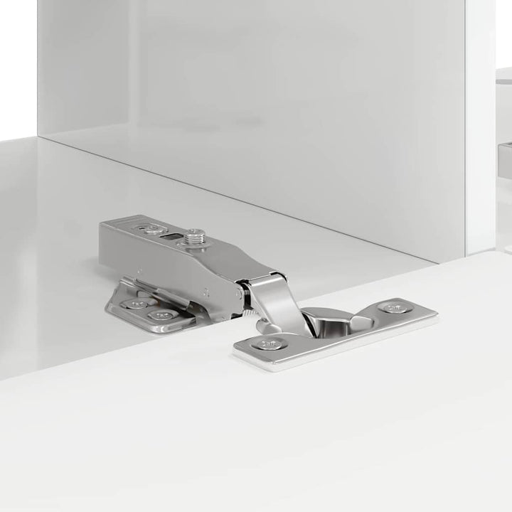 TV vægskab 2 pcs Gloss Hvid 78,5 x 31 x 29,5 cm Konstrueret træ