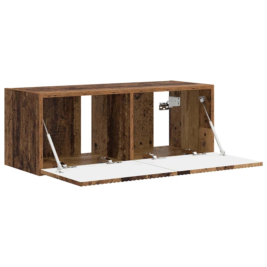 TV vægskab Gammelt træ 78,5 x 31 x 29,5 cm Konstrueret træ