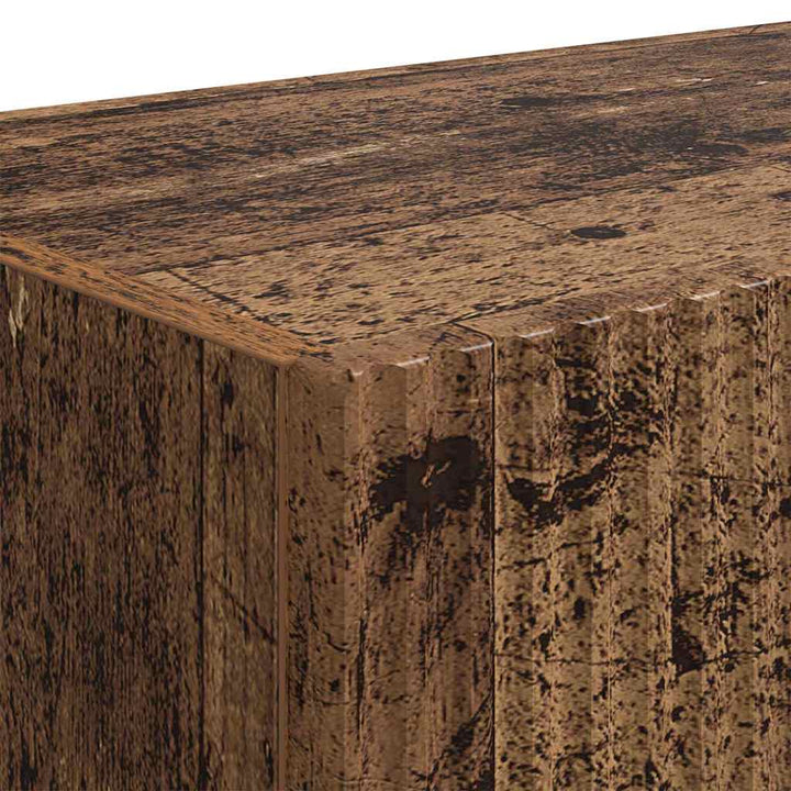 TV vægskab Vægmonteret 2 pcs Gammelt træ 78,5 x 31 x 29,5 cm