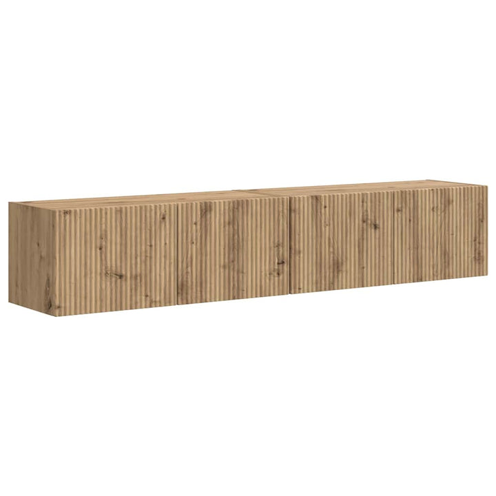 TV vægskab 2 pcs Artisan eg 78,5 x 31 x 29,5 cm Konstrueret træ