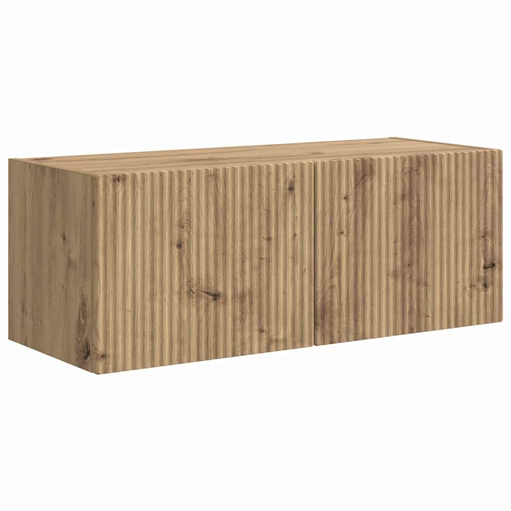 TV vægskab 2 pcs Artisan eg 78,5 x 31 x 29,5 cm Konstrueret træ