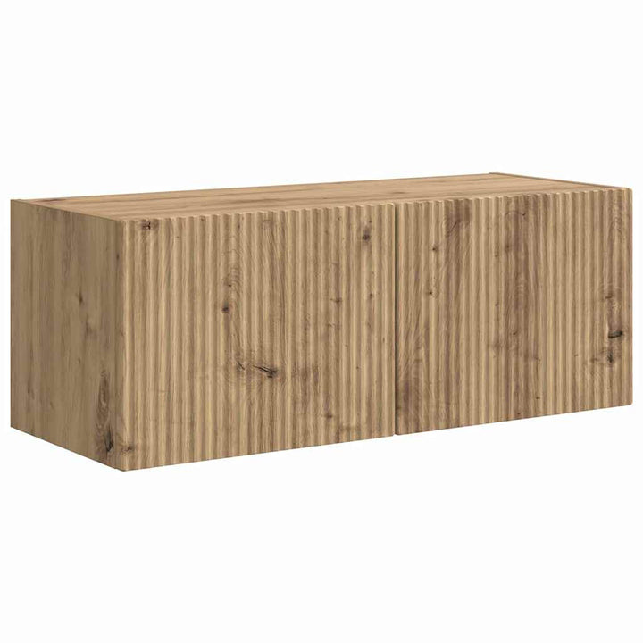 TV vægskab 2 pcs Artisan eg 78,5 x 31 x 29,5 cm Konstrueret træ