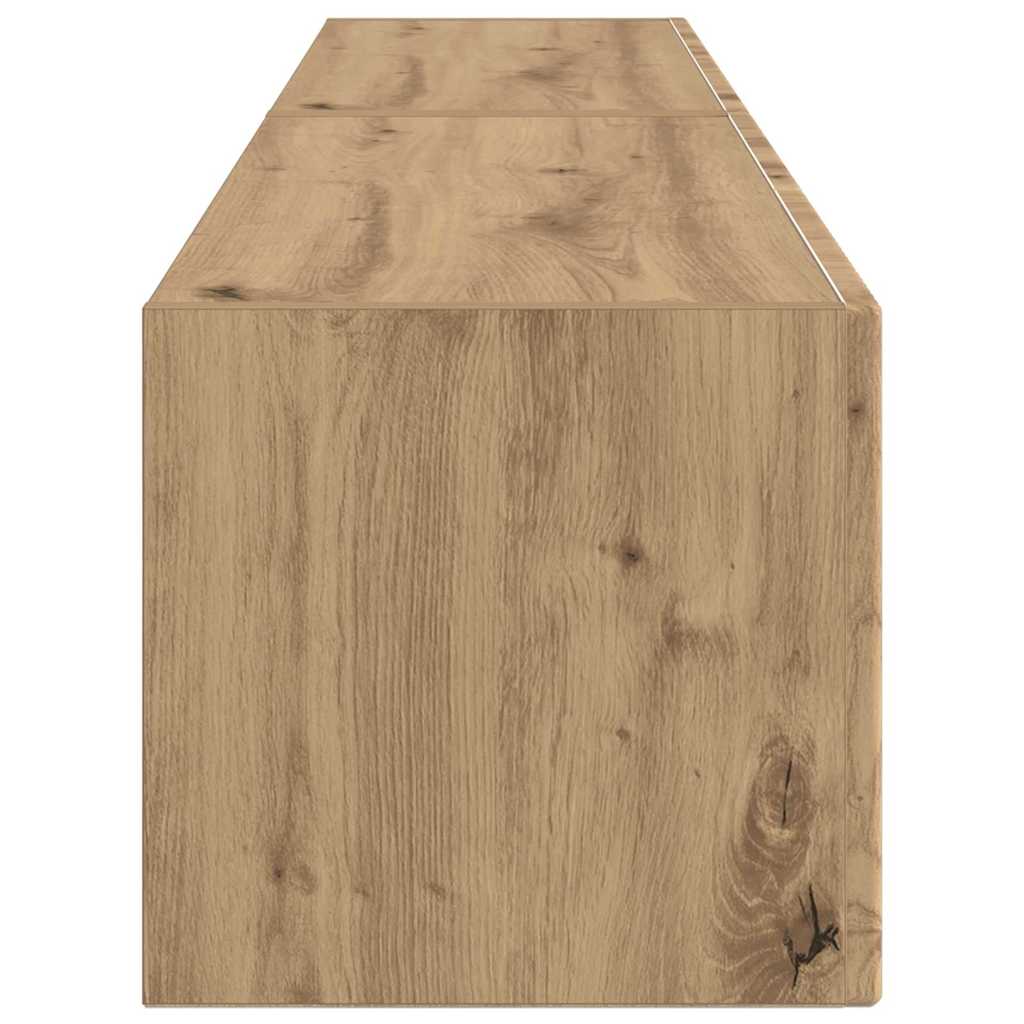 TV vægskab 2 pcs Artisan eg Konstrueret træ