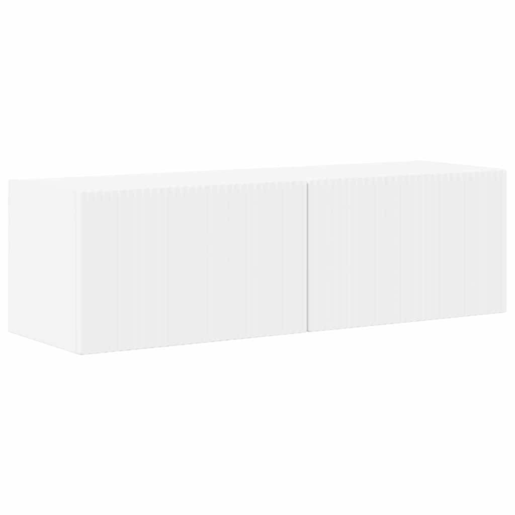 TV vægskab 98 x 31 x 29,5 cm Hvid Konstrueret træ