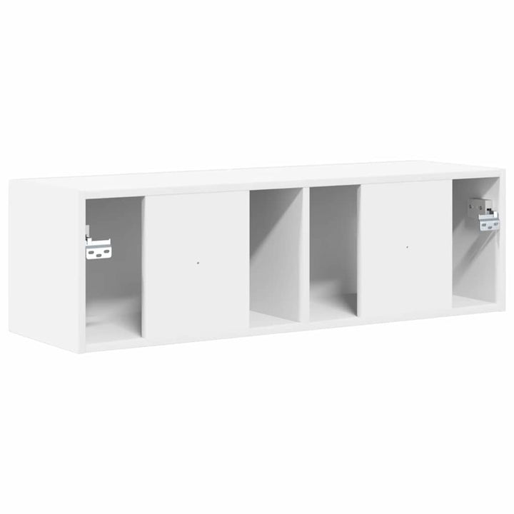 TV vægskab 98 x 31 x 29,5 cm Hvid Konstrueret træ
