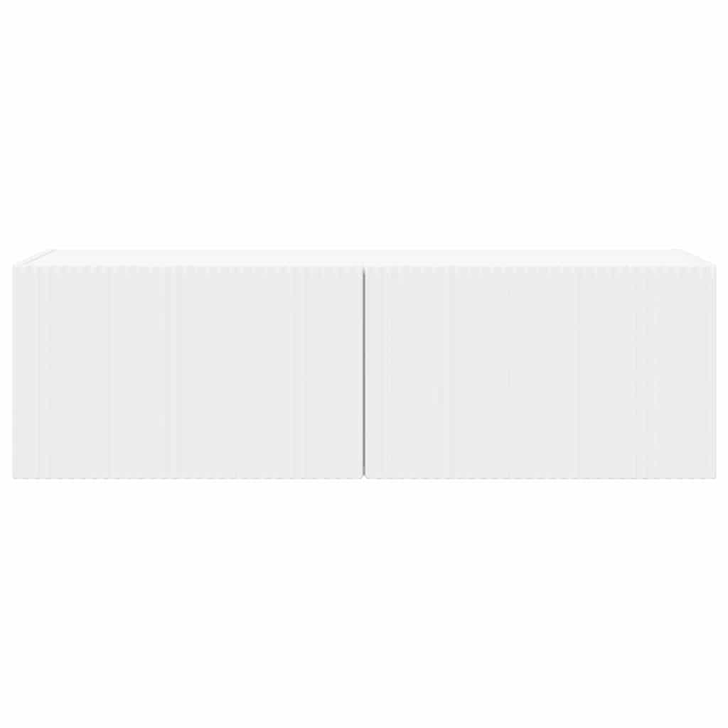 TV vægskab 98 x 31 x 29,5 cm Hvid Konstrueret træ