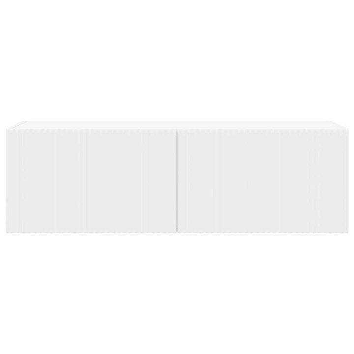TV vægskab 98 x 31 x 29,5 cm Hvid Konstrueret træ