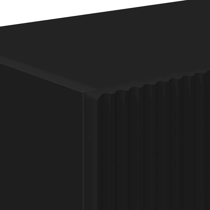 TV vægskab 98 x 31 x 29,5 cm Sort Konstrueret træ