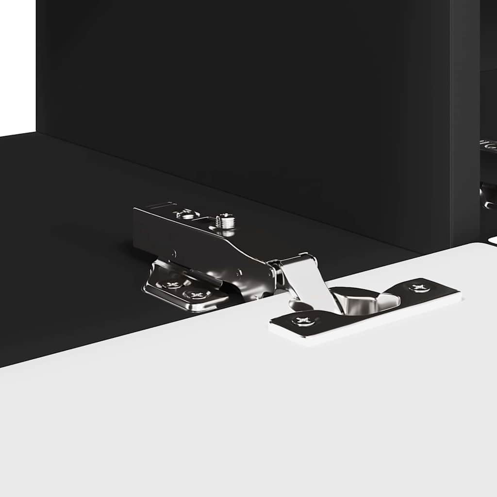 TV vægskab 98 x 31 x 29,5 cm Sort Konstrueret træ