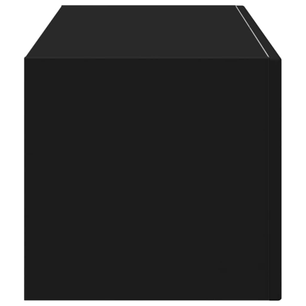 TV vægskab 98 x 31 x 29,5 cm Sort Konstrueret træ