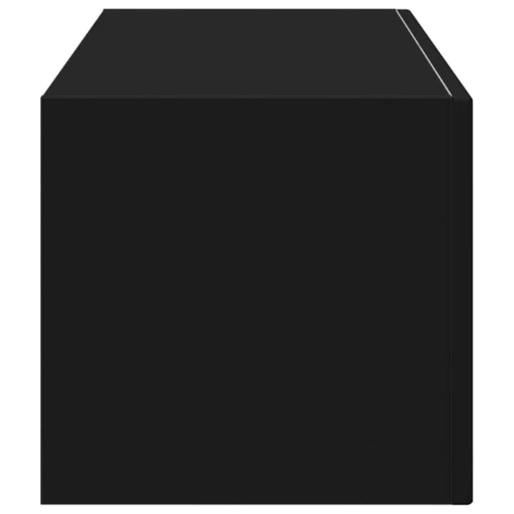 TV vægskab 98 x 31 x 29,5 cm Sort Konstrueret træ