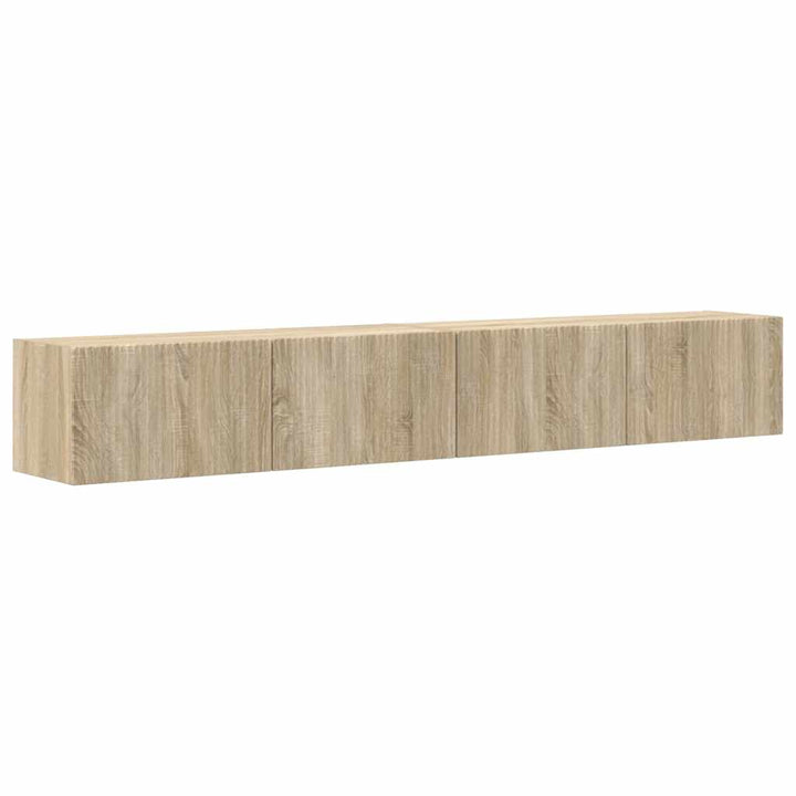 TV vægskab 2 pcs Sonoma 98 x 31 x 29,5 cm Konstrueret træ