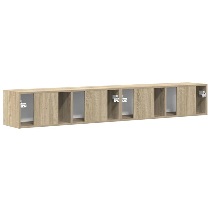 TV vægskab 2 pcs Sonoma 98 x 31 x 29,5 cm Konstrueret træ