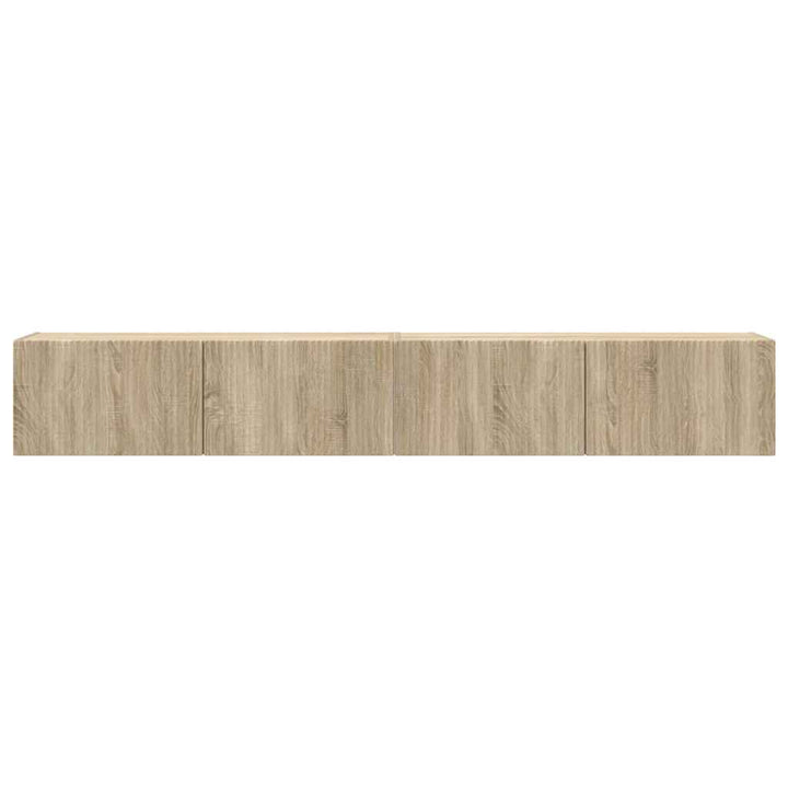 TV vægskab 2 pcs Sonoma 98 x 31 x 29,5 cm Konstrueret træ