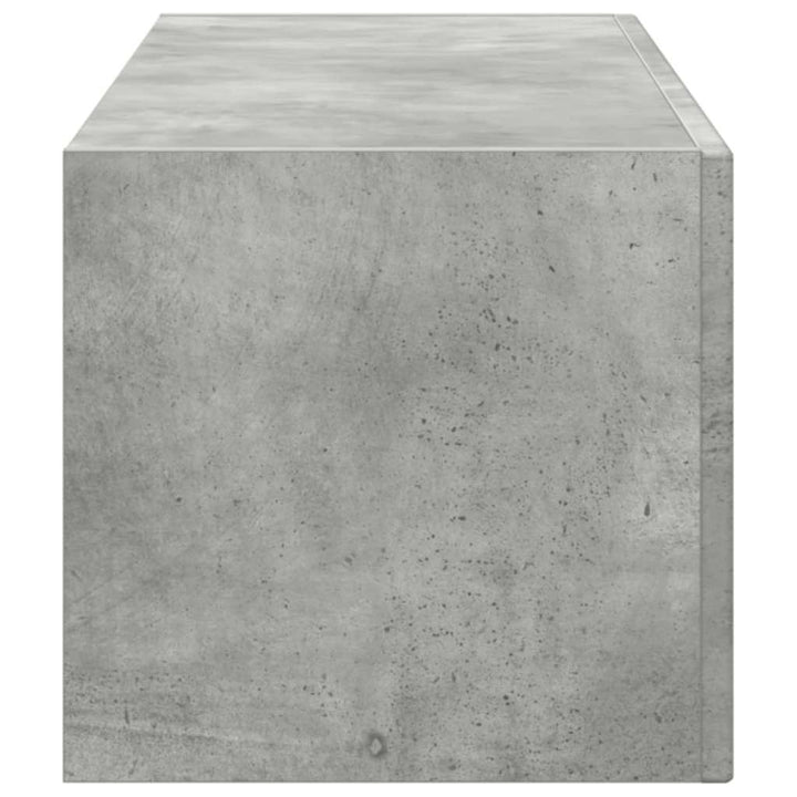 TV vægskab Vægmonteret Beton 98 x 31 x 29,5 cm Konstrueret træ