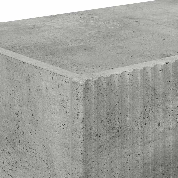 TV vægskab 2 pcs Beton 98 x 31 x 29,5 cm Konstrueret træ