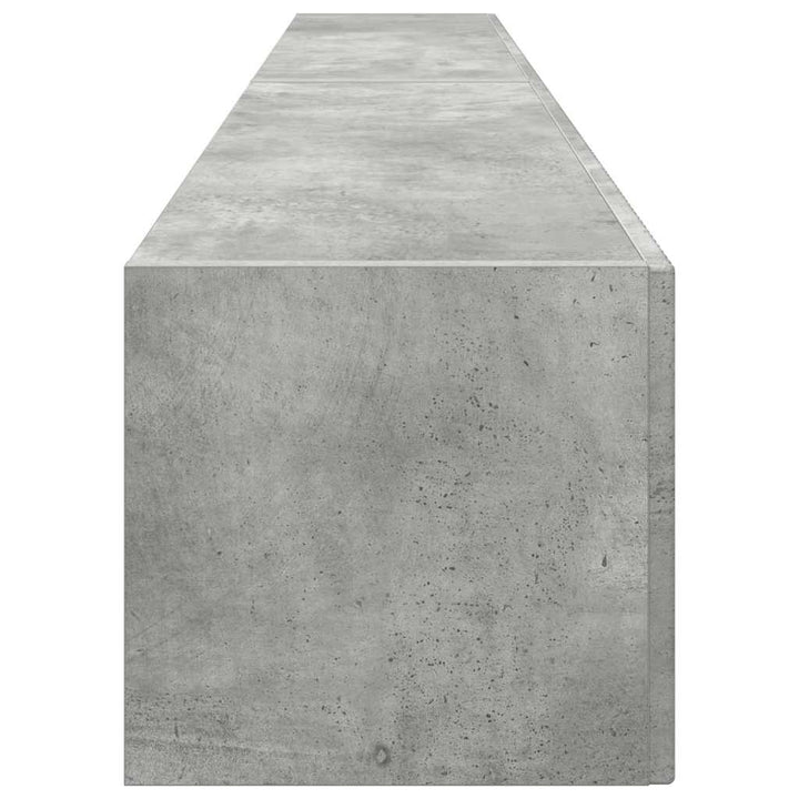 TV vægskab 2 pcs Beton 98 x 31 x 29,5 cm Konstrueret træ