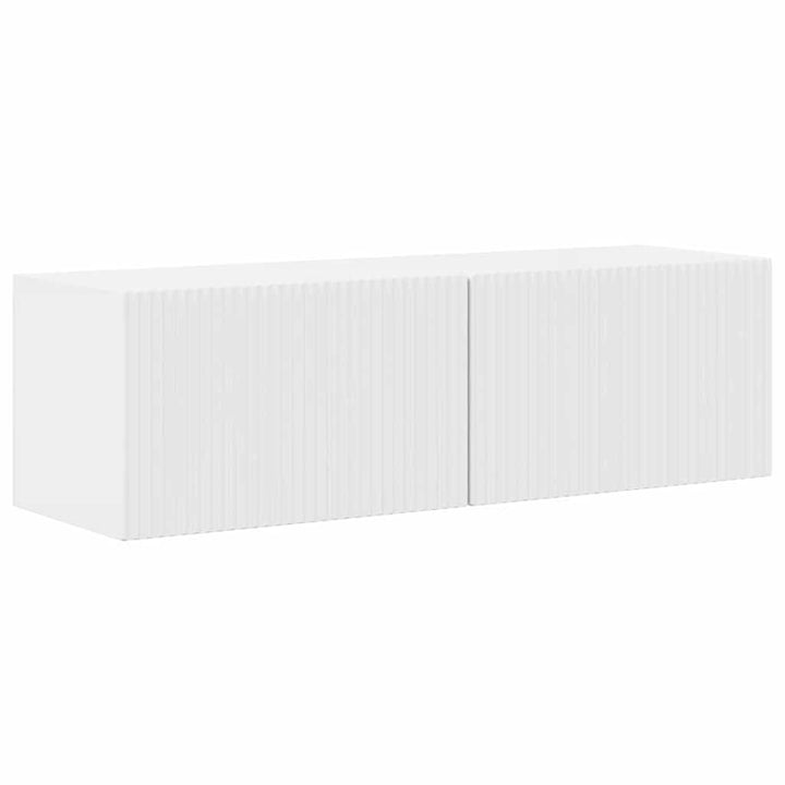TV vægskab 98 x 31 x 29,5 cm Gloss Hvid Konstrueret træ