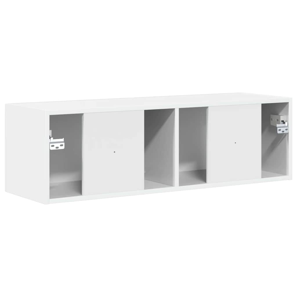 TV vægskab 98 x 31 x 29,5 cm Gloss Hvid Konstrueret træ