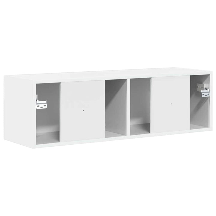 TV vægskab 98 x 31 x 29,5 cm Gloss Hvid Konstrueret træ