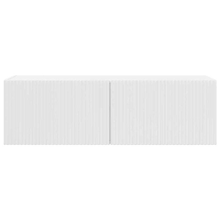 TV vægskab 98 x 31 x 29,5 cm Gloss Hvid Konstrueret træ