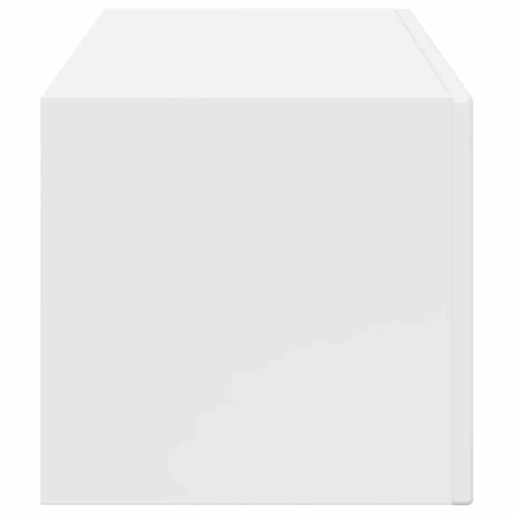 TV vægskab 98 x 31 x 29,5 cm Gloss Hvid Konstrueret træ