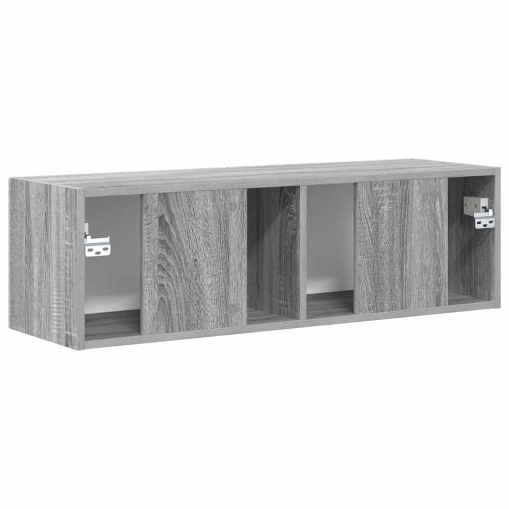 TV vægskab Grå Sonoma 98 x 31 x 29,5 cm Konstrueret træ