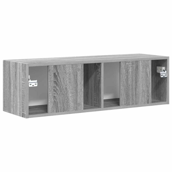 TV vægskab Grå Sonoma 98 x 31 x 29,5 cm Konstrueret træ