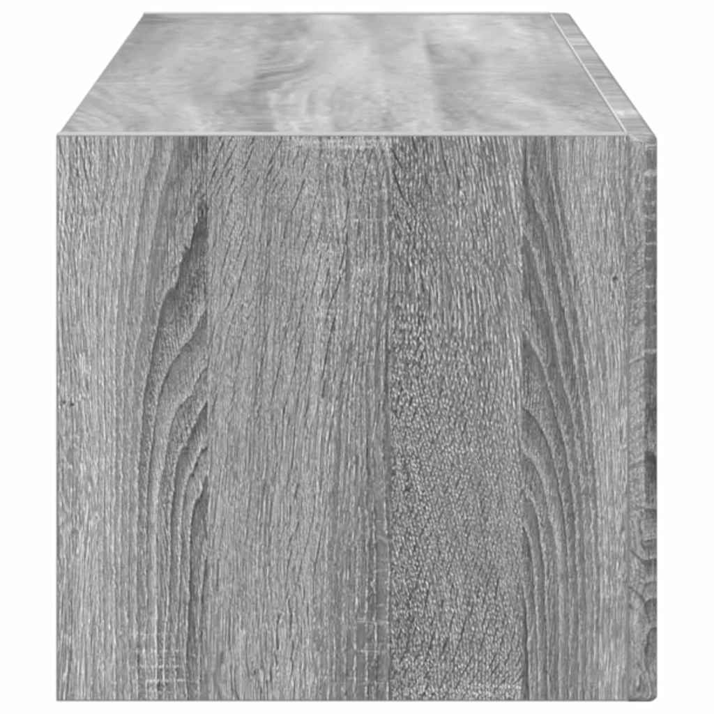 TV vægskab Grå Sonoma 98 x 31 x 29,5 cm Konstrueret træ