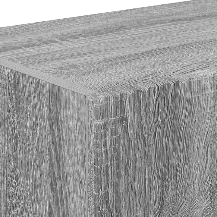 TV vægskab 2 pcs Grå Sonoma 98 x 31 x 29,5 cm Konstrueret træ