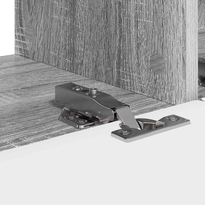 TV vægskab 2 pcs Grå Sonoma 98 x 31 x 29,5 cm Konstrueret træ
