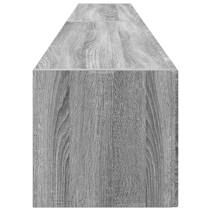 TV vægskab 2 pcs Grå Sonoma 98 x 31 x 29,5 cm Konstrueret træ