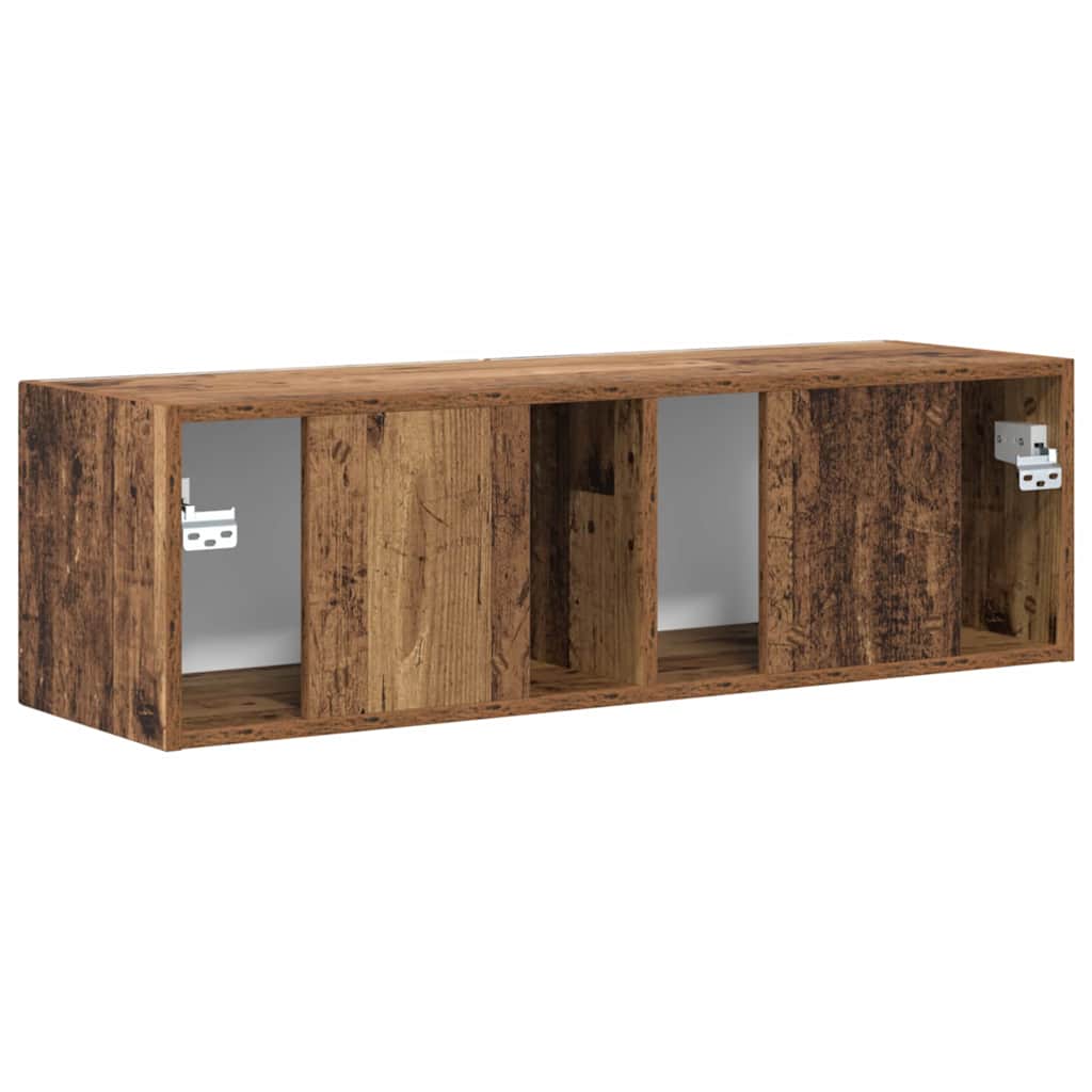 TV vægskab Gammelt træ 98 x 31 x 29,5 cm Konstrueret træ