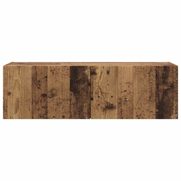 TV vægskab Gammelt træ 98 x 31 x 29,5 cm Konstrueret træ