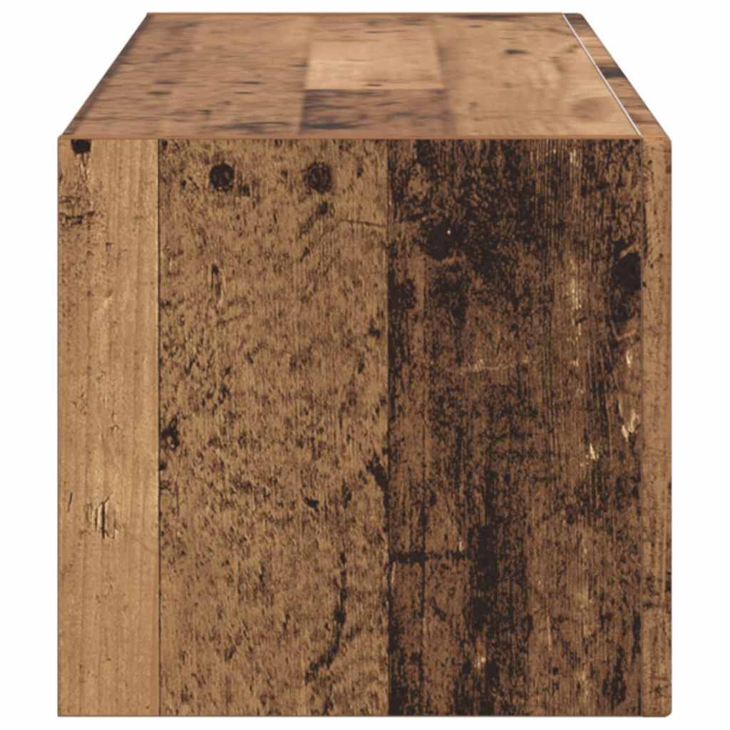 TV vægskab Gammelt træ 98 x 31 x 29,5 cm Konstrueret træ