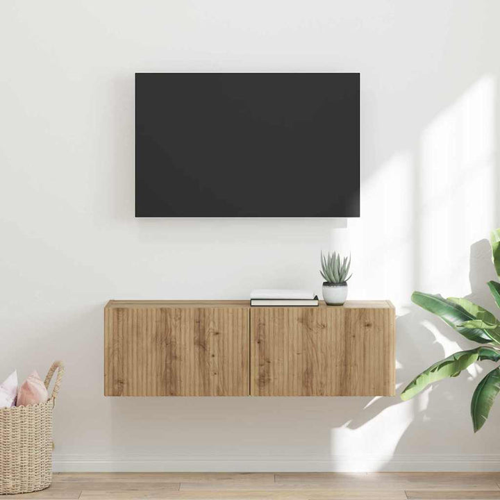 TV vægskab 98 x 31 x 29,5 cm Artisan eg Konstrueret træ