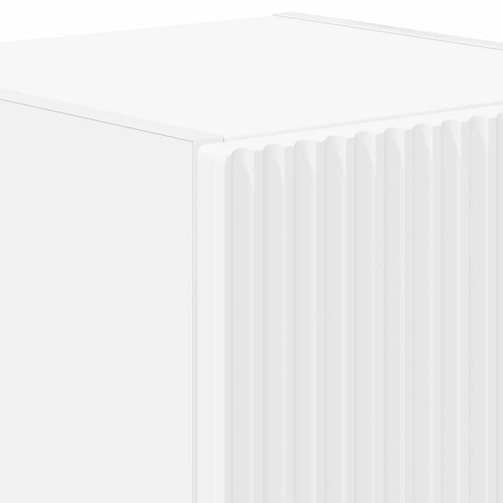 TV vægskab 2 pcs Hvid 30 x 31 x 40 cm Konstrueret træ