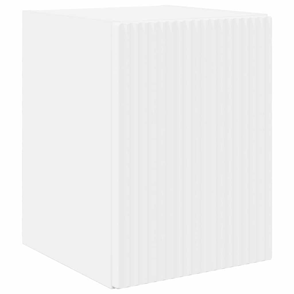 TV vægskab 2 pcs Hvid 30 x 31 x 40 cm Konstrueret træ