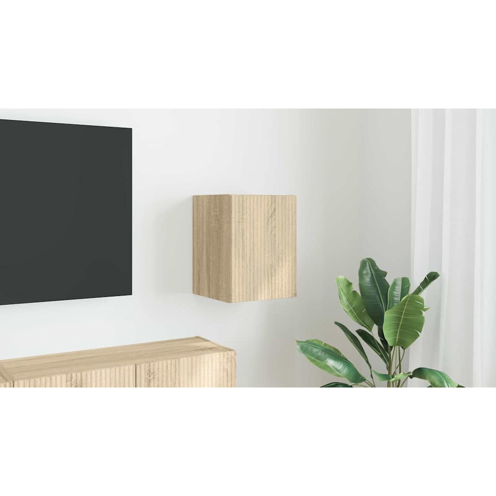 TV vægskab Vægmonteret Sonoma 30 x 31 x 40 cm Konstrueret træ