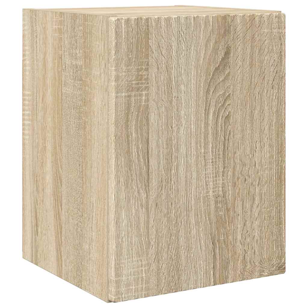 TV vægskab 2 pcs Sonoma 30 x 31 x 40 cm Konstrueret træ