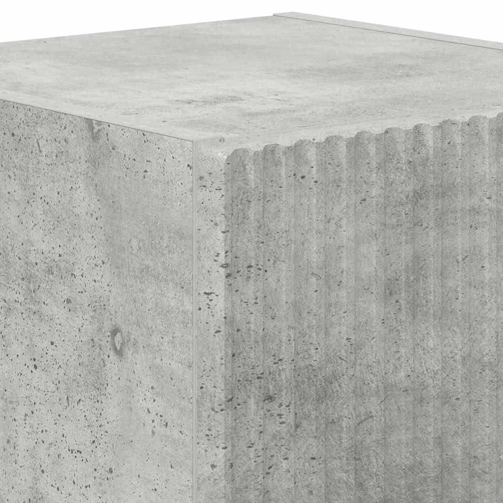 TV vægskab Vægmonteret Beton 30 x 31 x 40 cm Konstrueret træ