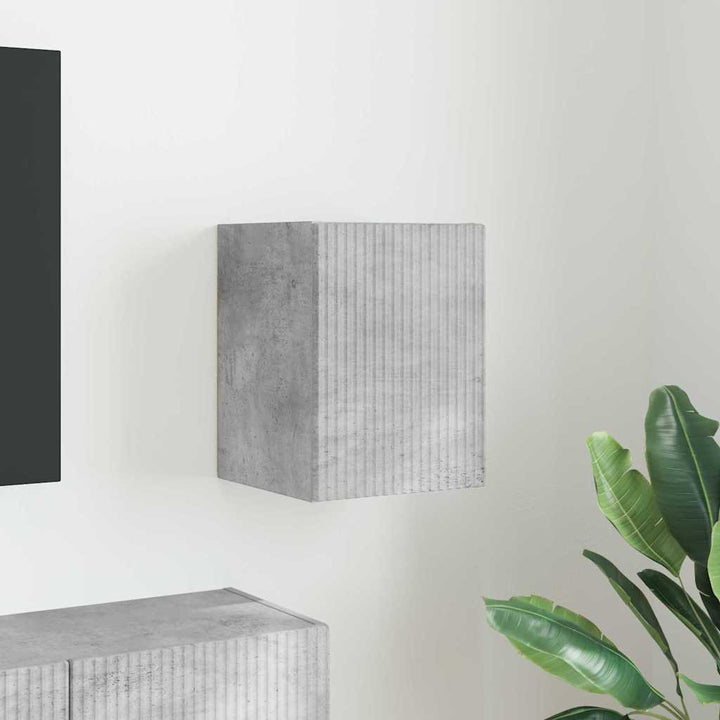 TV vægskab Vægmonteret Beton 30 x 31 x 40 cm Konstrueret træ