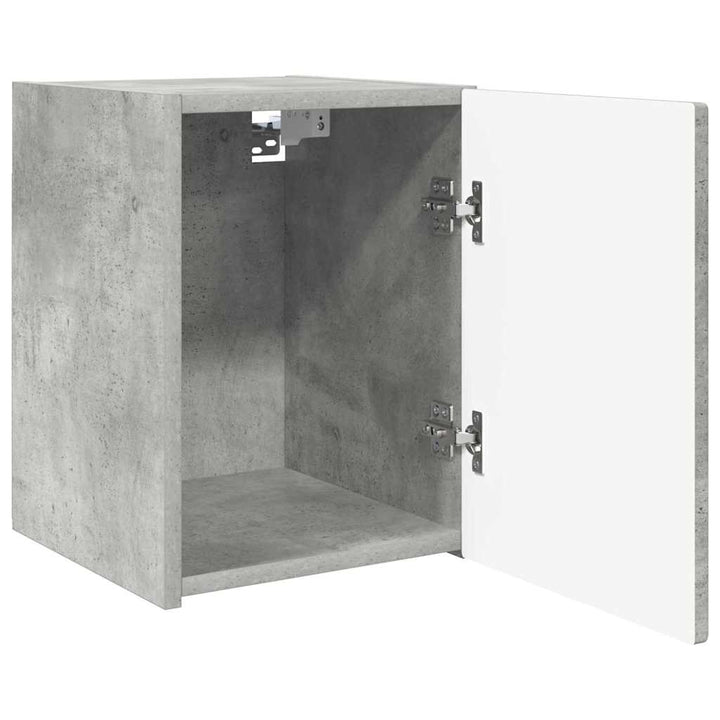 TV vægskab Vægmonteret Beton 30 x 31 x 40 cm Konstrueret træ