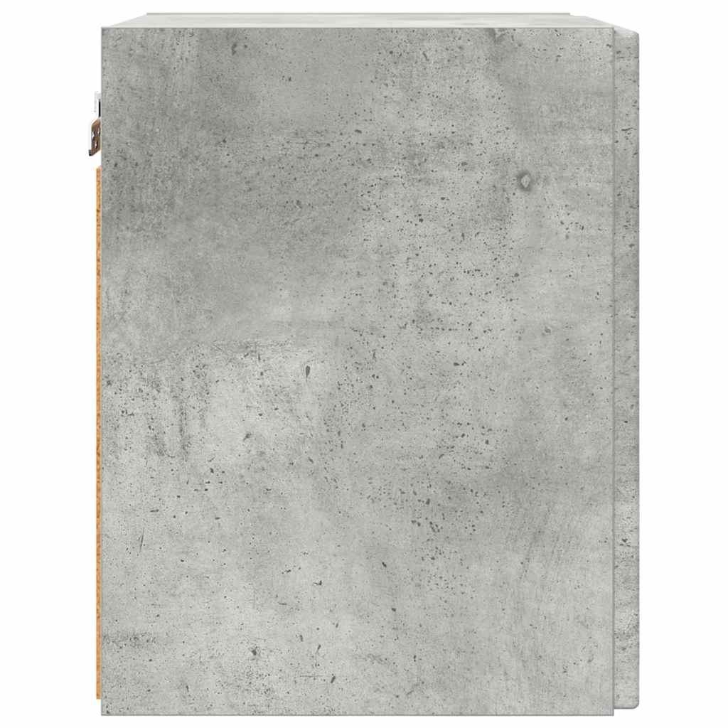 TV vægskab Vægmonteret Beton 30 x 31 x 40 cm Konstrueret træ